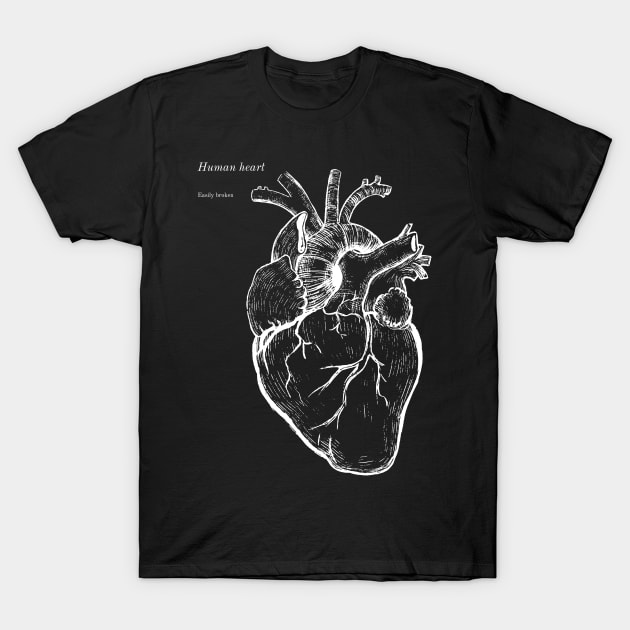 Broken heart T-Shirt by InspiredByLife